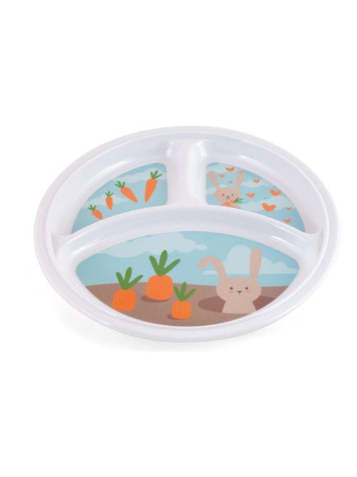 Assiette 3 compartiments Mill'O Bébé - Kiabi