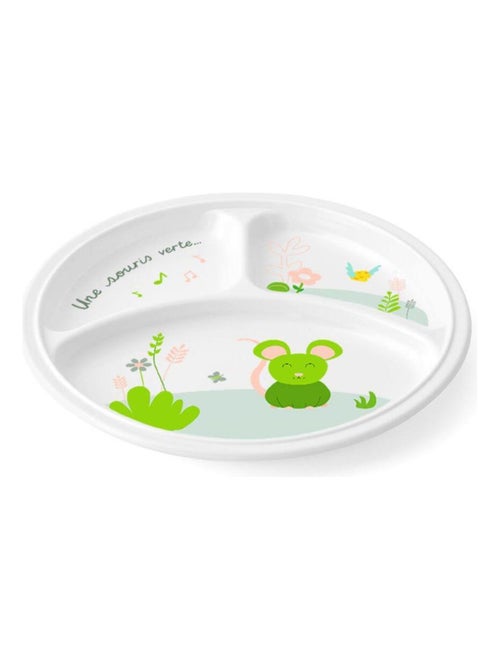 Assiette 3 compartiments Mill'O Bébé - Kiabi