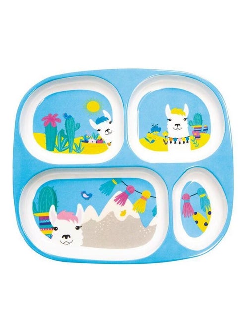 Assiette 4 compartiments lama Mill'O Bébé - Kiabi