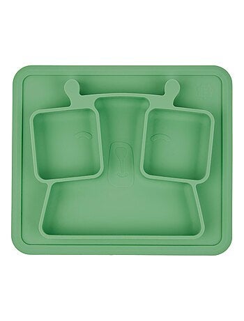 Assiette à compartiments antidérapante en silicone 'Badabulle'