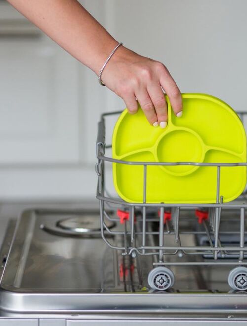 Assiette Chauffante Nûby à Compartiments Avec Cuillère - Garde Les Repas De Bébé Au Chaud - Ventouse Anti-renversement