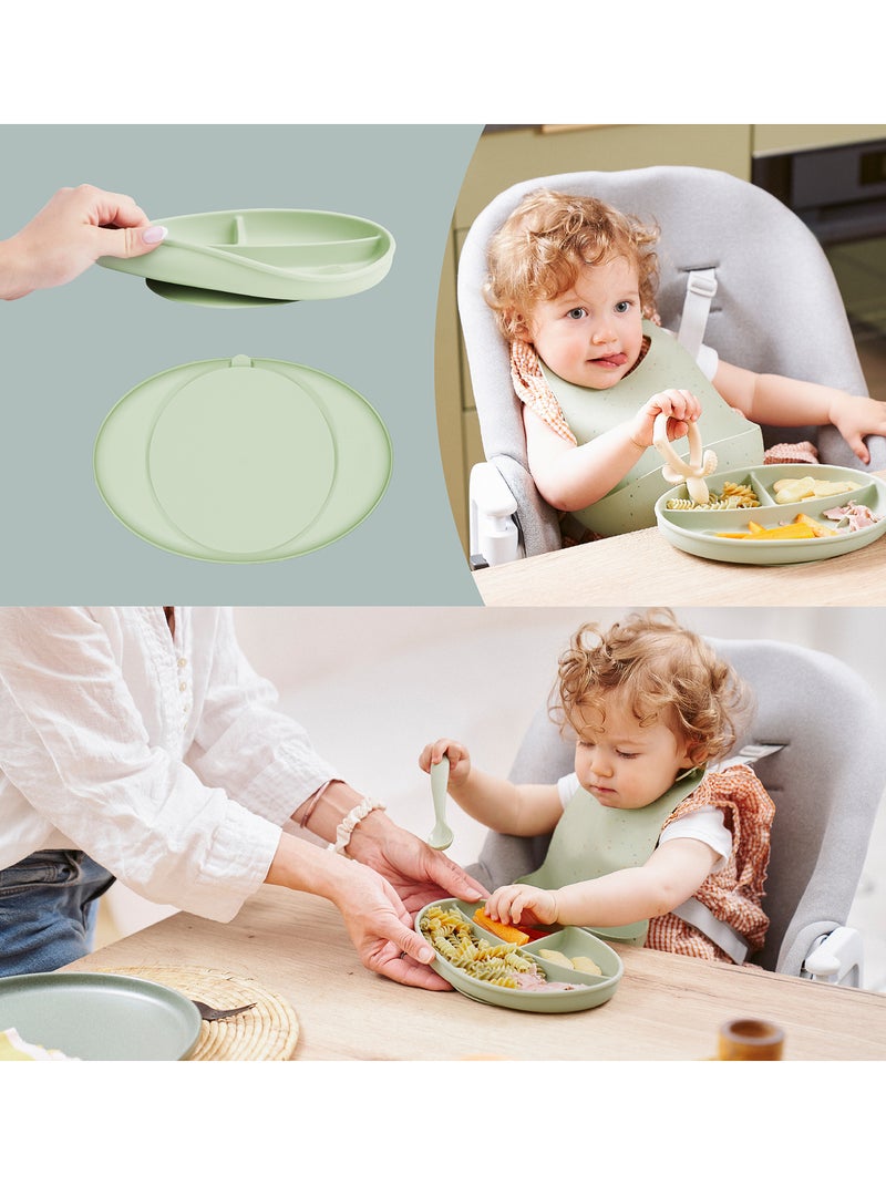 Assiette à compartiments 'Babymoov' Vert - Kiabi