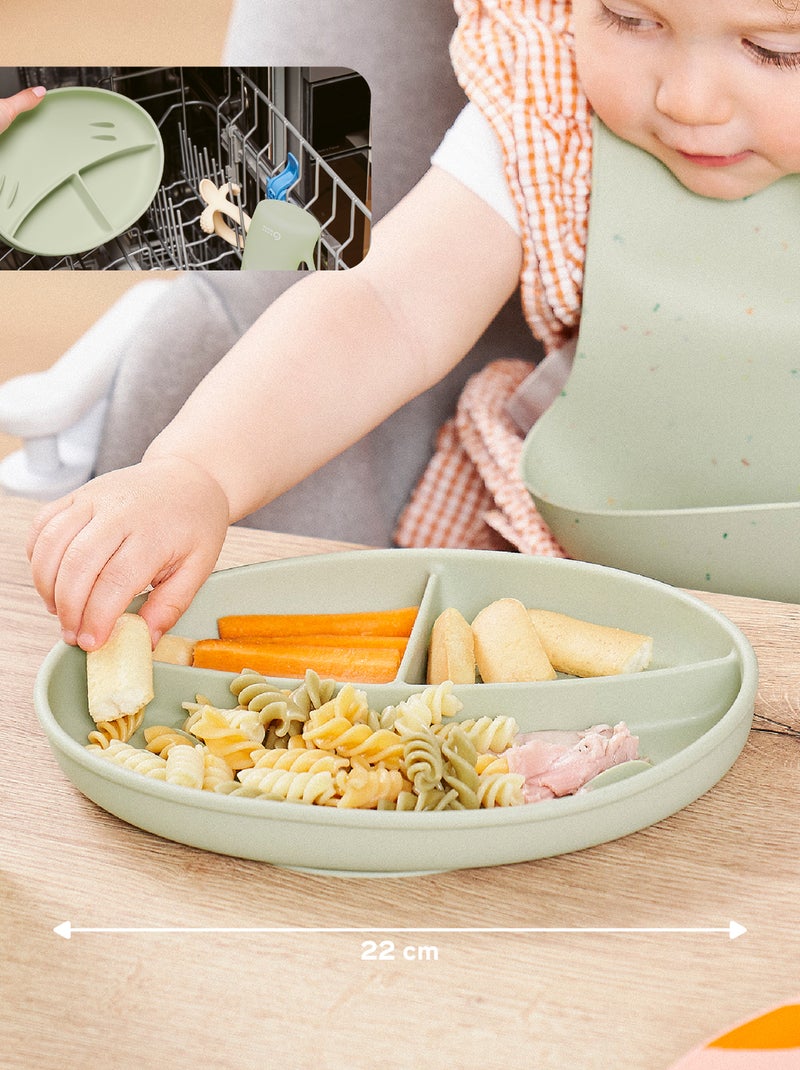 Assiette à compartiments 'Babymoov' Vert - Kiabi
