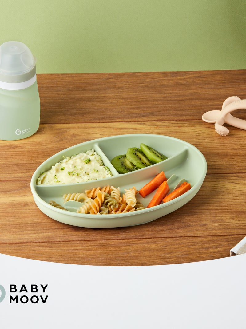 Assiette à compartiments 'Babymoov' Vert - Kiabi
