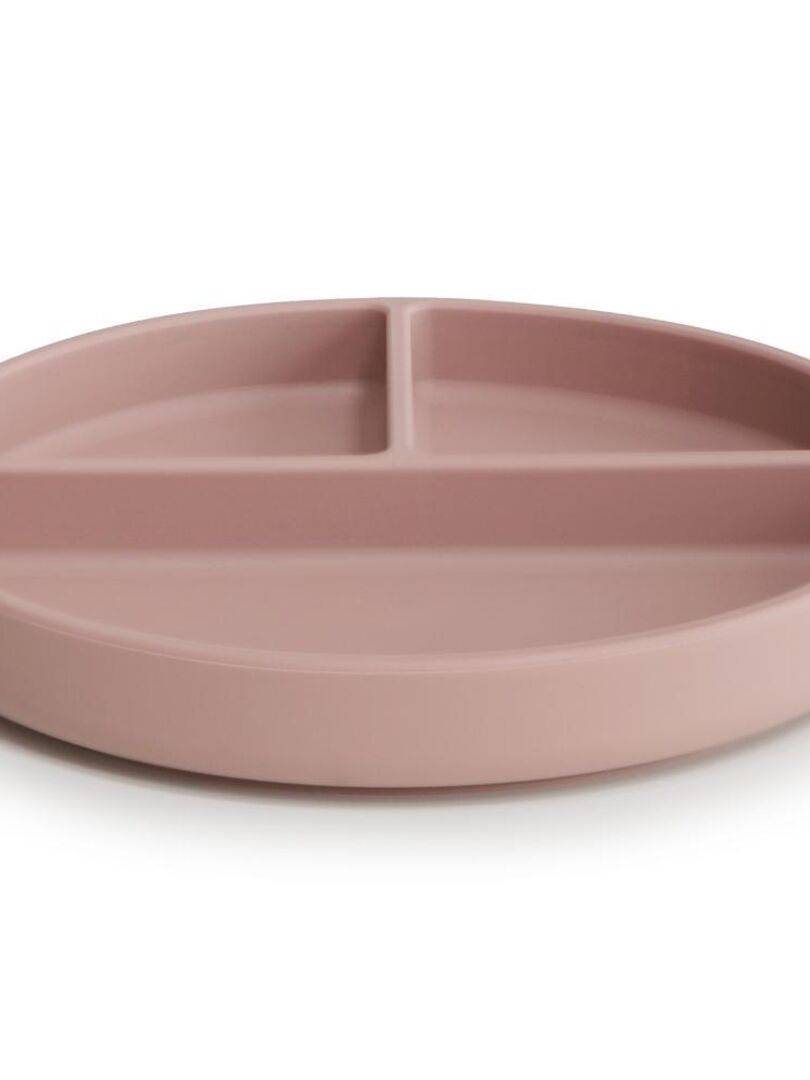 Assiette ventouse carré en silicone - Rose rouge - Kiabi - 19.99€