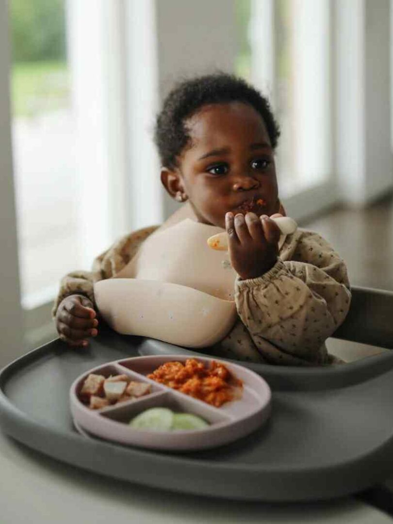 Assiette bébé à ventouse en silicone - Marron caramel - Kiabi - 28.90€