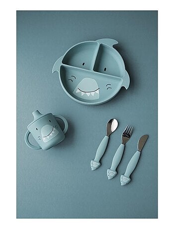 Assiette à compartiments en silicone