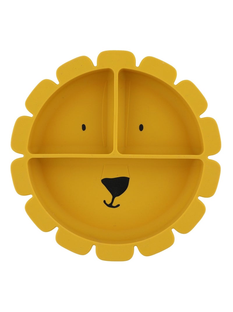 Assiette à compartiments en silicone Jaune - Kiabi