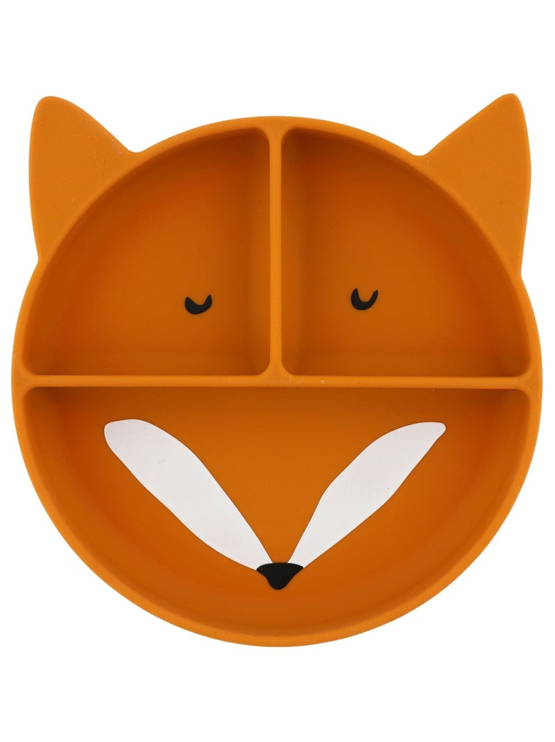 Assiette à compartiments en silicone Orange - Kiabi