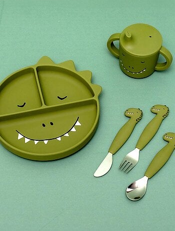Assiette à compartiments en silicone