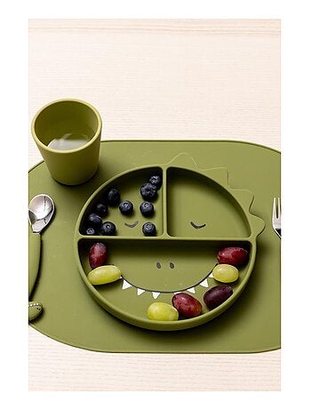 Assiette à compartiments en silicone