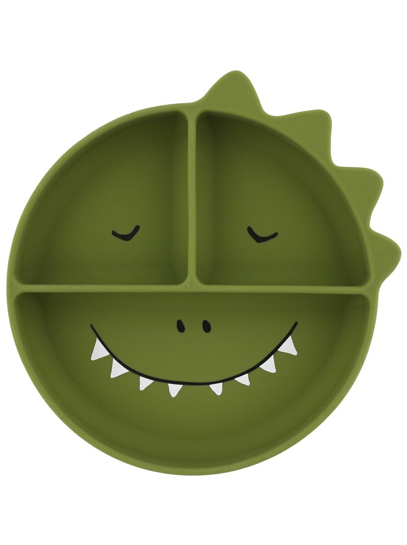 Assiette à compartiments en silicone Vert - Kiabi