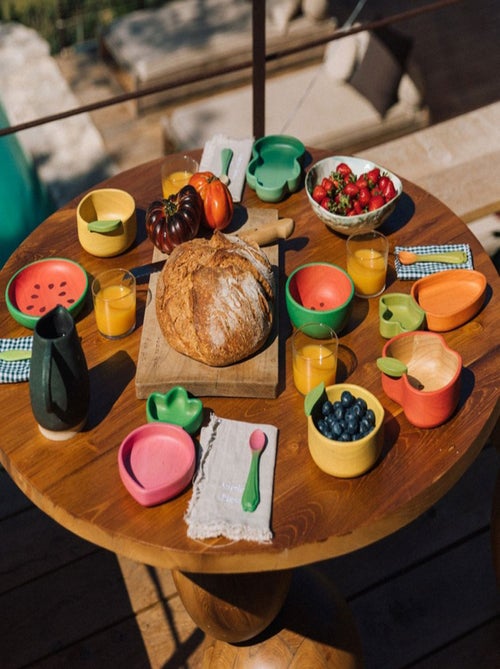 Assiette à compartiments et sa cuillère Cathy la Carotte - Kiabi