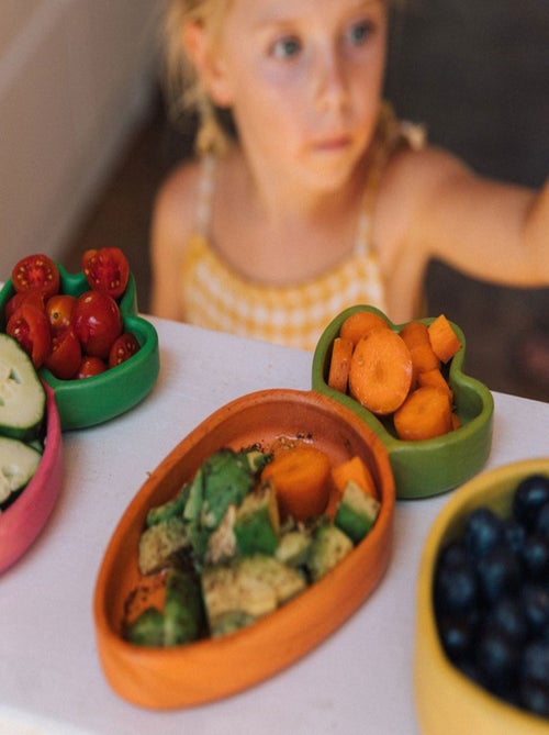 Assiette à compartiments et sa cuillère Cathy la Carotte - Kiabi