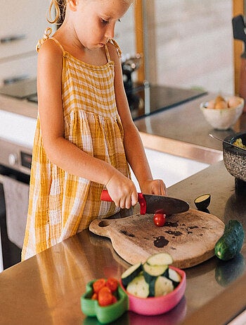 Assiette à compartiments et sa cuillère Ramona le Radis
