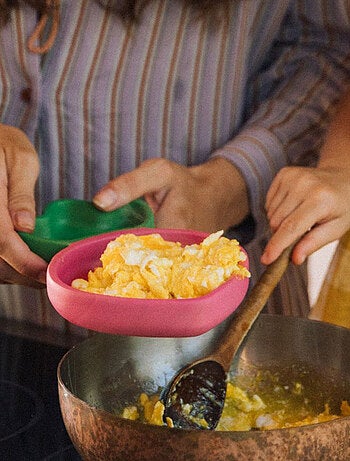 Assiette à compartiments et sa cuillère Ramona le Radis