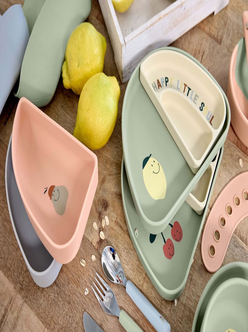 Assiette à compartiments Rose - Kiabi