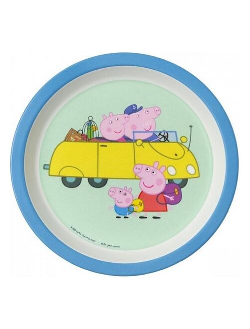 Assiette bebe Peppa Pig avec les grands parents - Kiabi