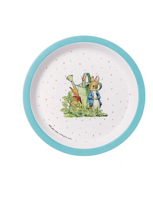 Assiette bébé : Pierre Lapin Bleu - Kiabi