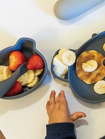 Assiette + Bol ventousés en silicone Koala