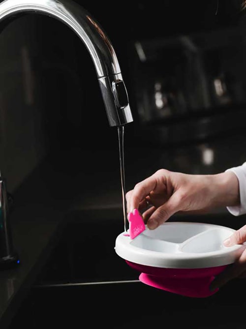 Assiette chauffante pour bébé Platö rose - Kiabi