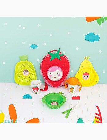 Assiette compartimentée en mélamine Mill'O Bébé
