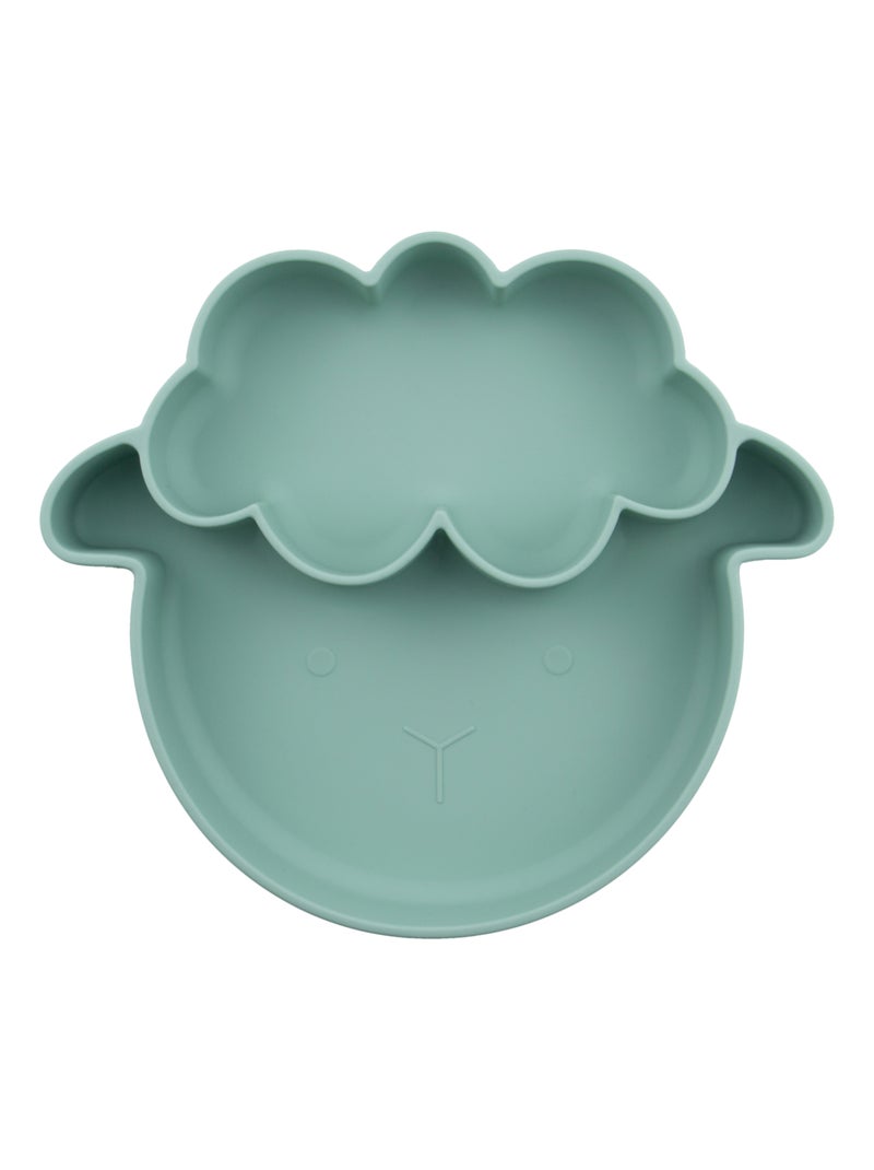 Assiette Compartimentée Mouton Vert d'eau - Kiabi