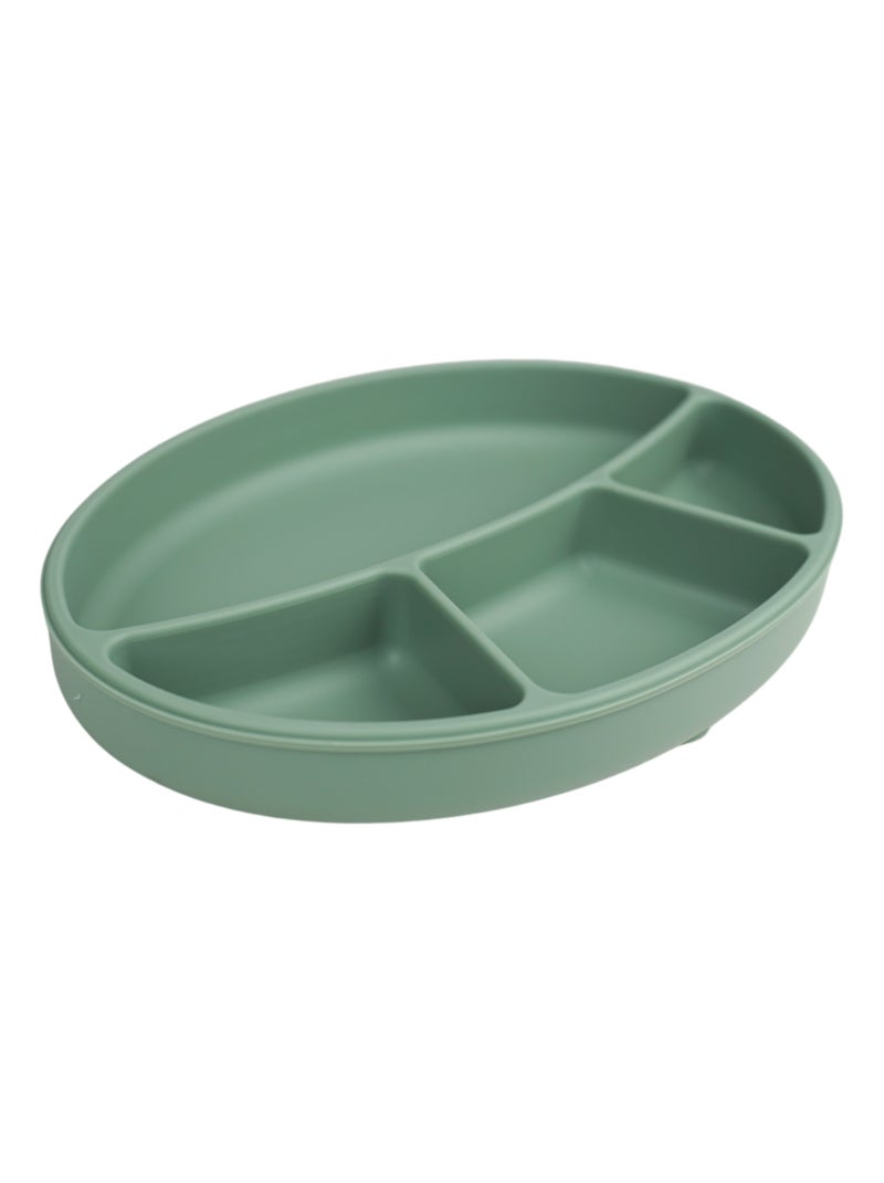 ASSIETTE COMPARTIMENTÉE SILICONE Vert - Kiabi