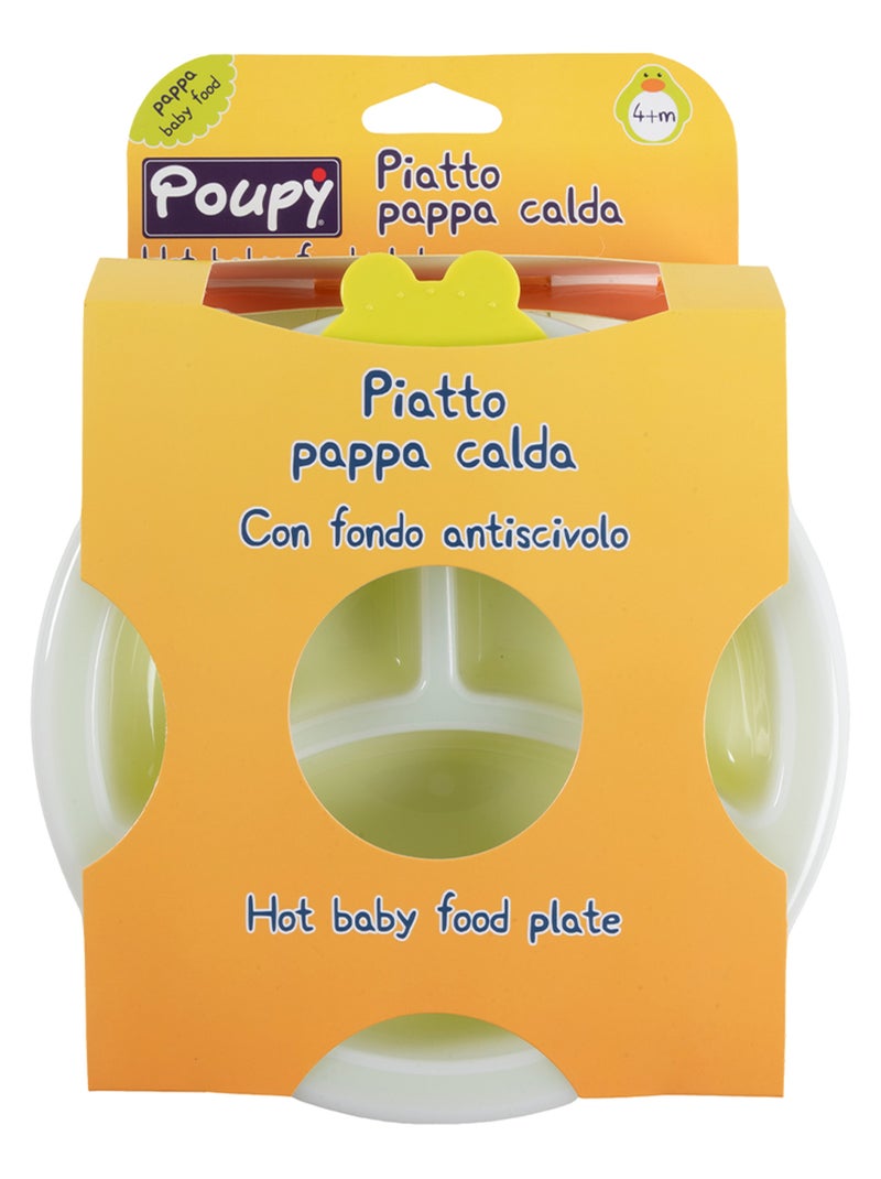 Assiette de nourriture chaude- Poupy- pour enfants Vert - Kiabi