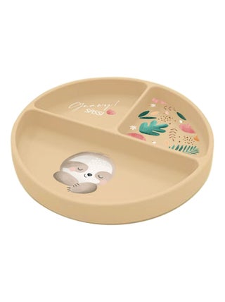 Assiette en silicone Gnawy le paresseux