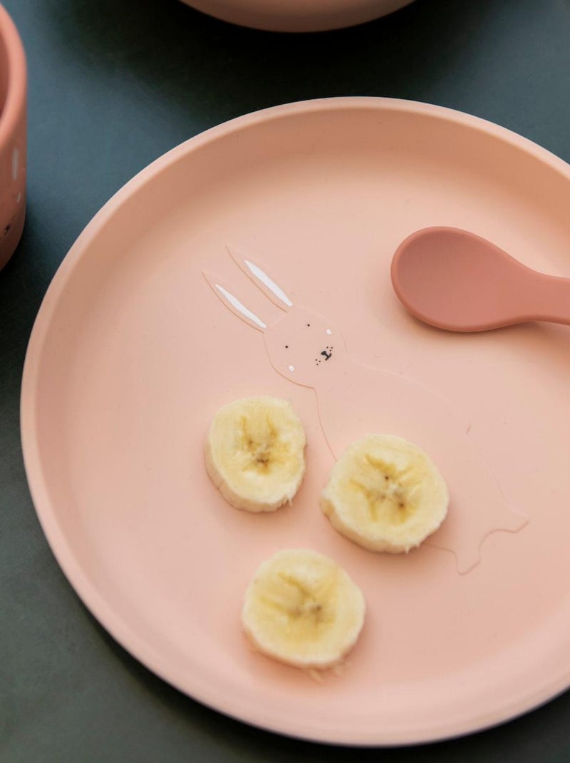 Assiette en silicone Mrs Rabbit Rose - Kiabi