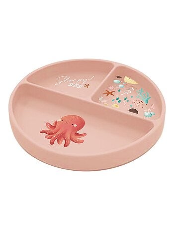 Assiette en silicone Slurpy la pieuvre