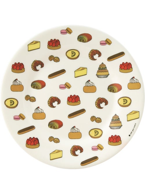Assiette enfant avec pâtisseries 20 cm - Kiabi