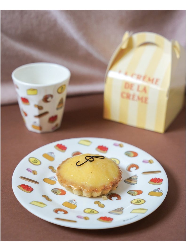 Assiette enfant avec pâtisseries 20 cm Blanc - Kiabi