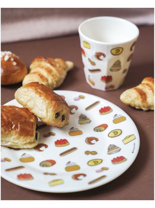 Assiette enfant avec pâtisseries 20 cm - Kiabi