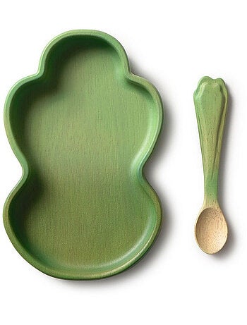 Assiette à compartiments et sa cuillère Ramona le Radis