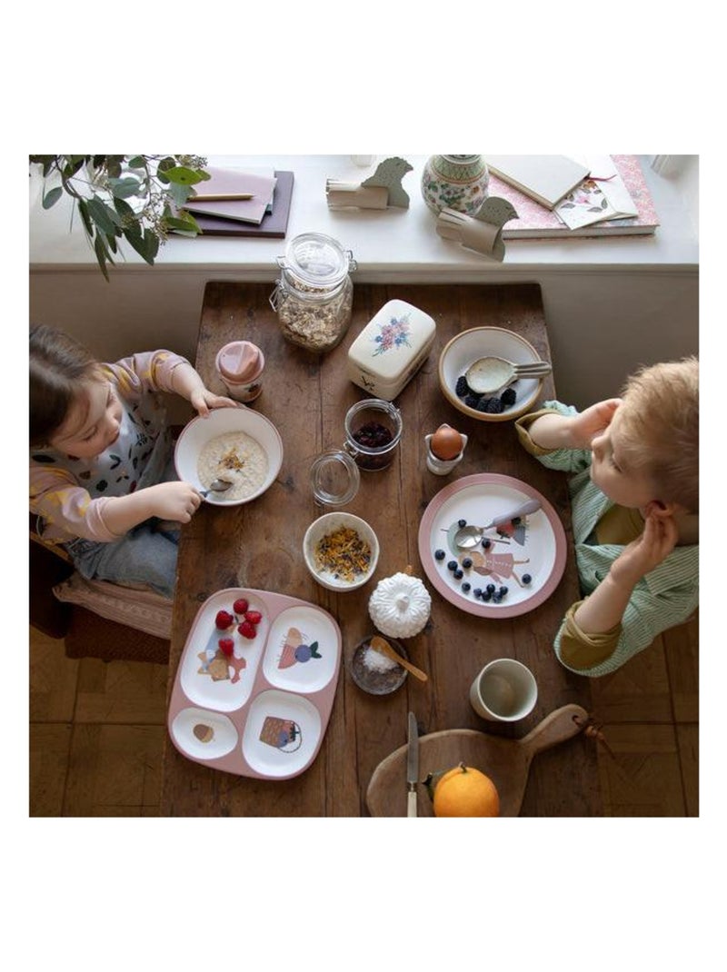 Assiette Pixie Land en Melamine Rose - Kiabi