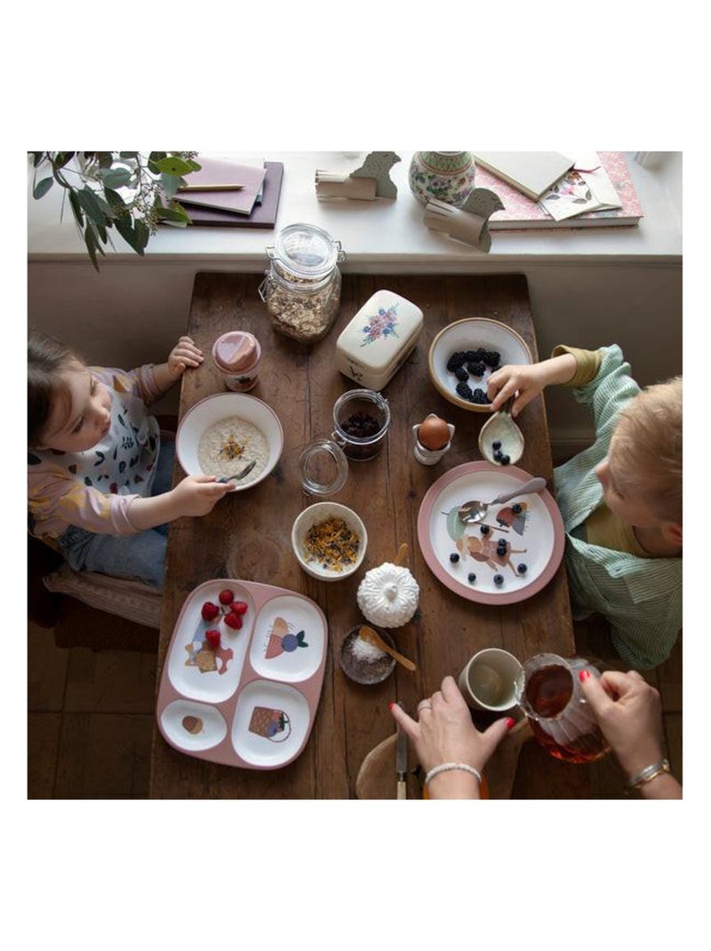 Assiette Pixie Land en Melamine Rose - Kiabi