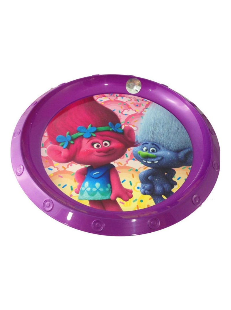 Assiette plate Les Trolls Poppy Disney repas enfant fille Multicolore - Kiabi
