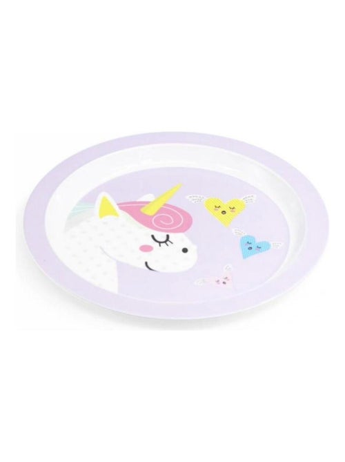 Assiette plate licorne Mill'O Bébé - Kiabi