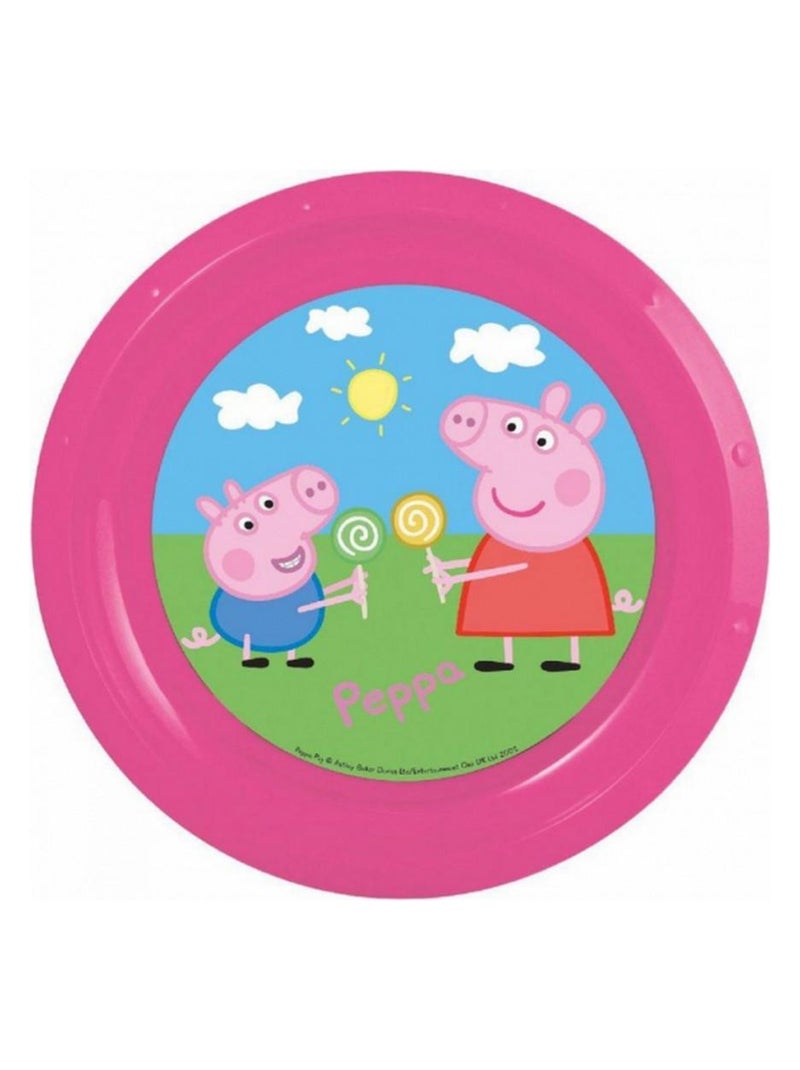 Assiette plate Peppa Pig repas enfant plastique Multicolore - Kiabi