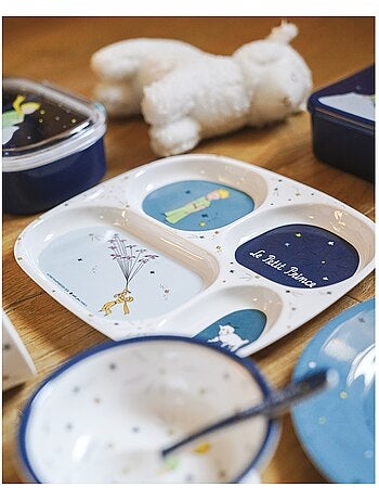 Assiette plateau à 4 compartiments le petit prince