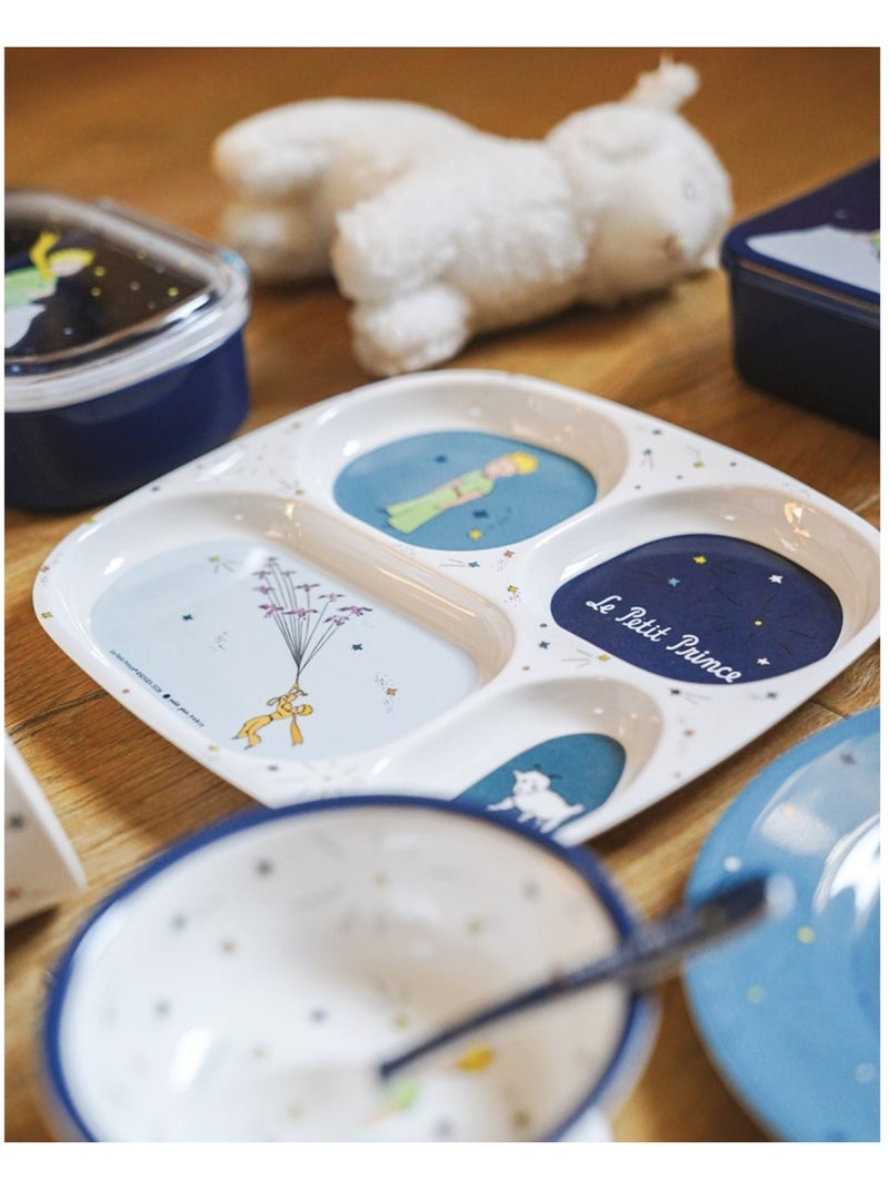 Assiette plateau à 4 compartiments le petit prince Blanc - Kiabi