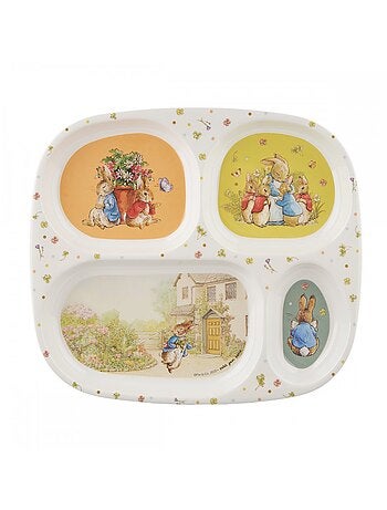 Assiette plateau à 4 compartiments Pierre Lapin