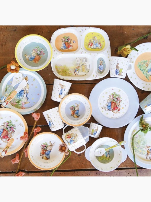 Assiette plateau à 4 compartiments Pierre Lapin - Kiabi