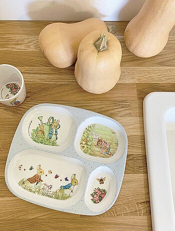 Assiette plateau à compartiments Pierre Lapin