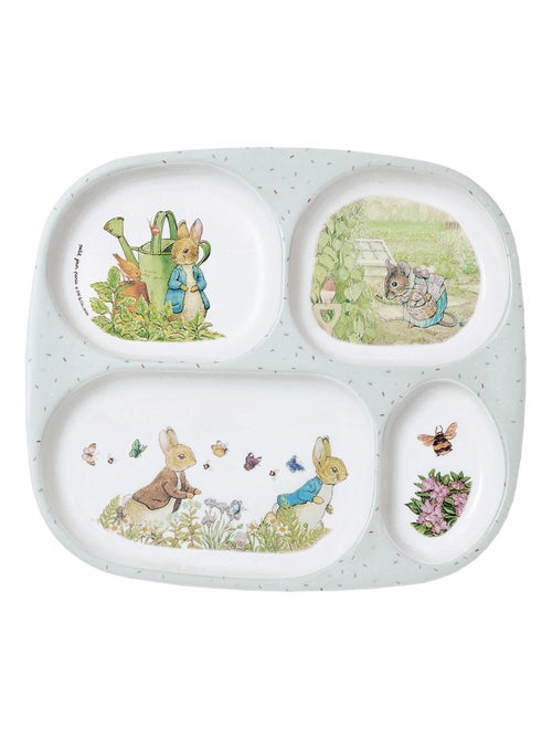 Assiette plateau à compartiments Pierre Lapin - Kiabi