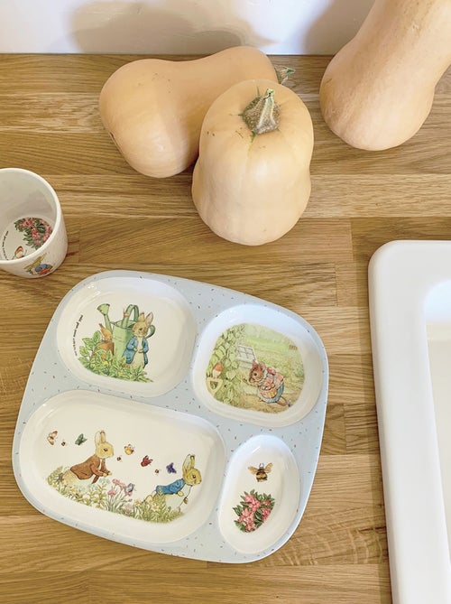Assiette plateau à compartiments Pierre Lapin - Kiabi