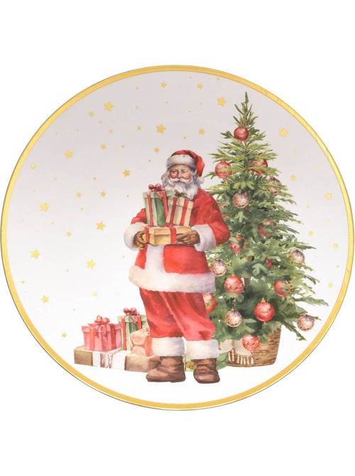 Assiette présentation père noël d33 cm - Kiabi