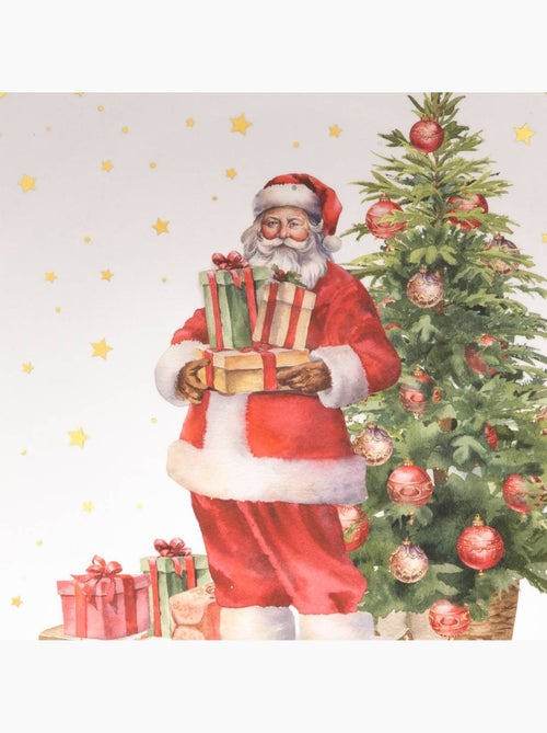 Assiette présentation père noël d33 cm - Kiabi